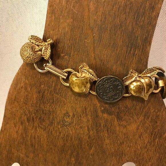 Bronze and Gold Tone Bracelet - Picture 9 of 11